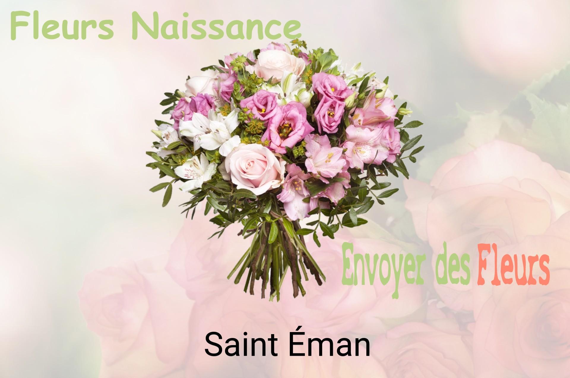 Bouquet de fleurs de naissance livré à Saint-Éman